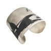 Saint Paul Wide Silver Cuff