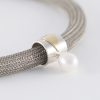 Pearl & steelwire necklace