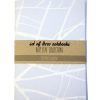 Set Of Three Blue Leaf Notebooks