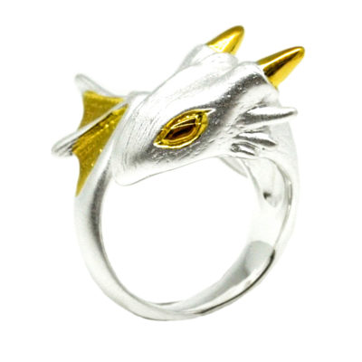 silver dragon ring, silver dragon, dragon ring