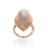 Navette grey Moonstone ring