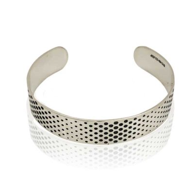 narrow cuff with dots pattern flat