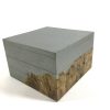 Walnut and Aluminium stacking trinket box