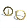 circle gold studs