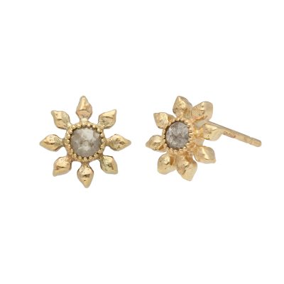 Natalie Perry Jewellery, Diamond Flower Earrings