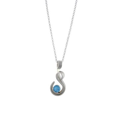 Blue topaz pendant