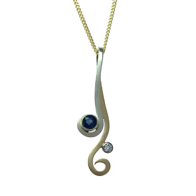 sapphire pendant