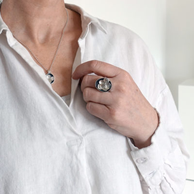 double hydrangea bloom ring
