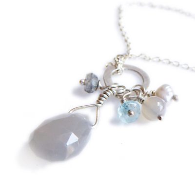 cluster charm necklace