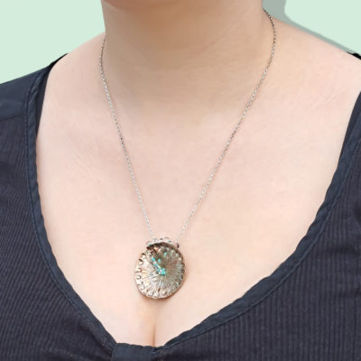 silver shell necklace - handmade jewellery