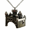 Black Ruthenium Castle Necklace