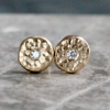 Diamond and Solid Recycled 9ct Gold Studs