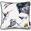 Hummingbird Hand Embroidered Cushion and Beaded Cushion - Howard