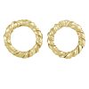 Small Round Twist Earrings