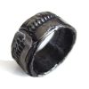 Hip Ring for Men in Oxidised Sterling Silver