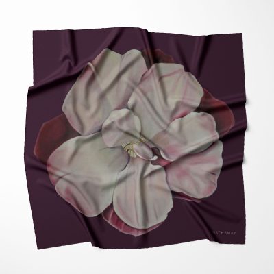 Camellia Uplift -Art Printed Silk Twill