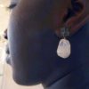 Moonstone Nuggets Drop Earrings