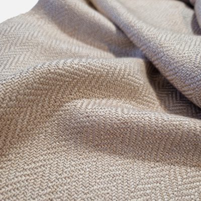 Wheaten Gold Silk and Camel Down Stole